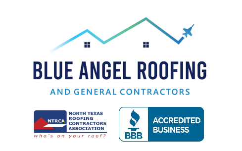 blue angel roofing logo